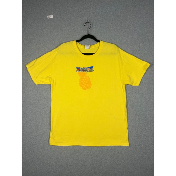 Hanes Other - Sonic Drive-In Flavors Graphic Tee Yellow Pineapple XL Y2K Employee Beefy-T